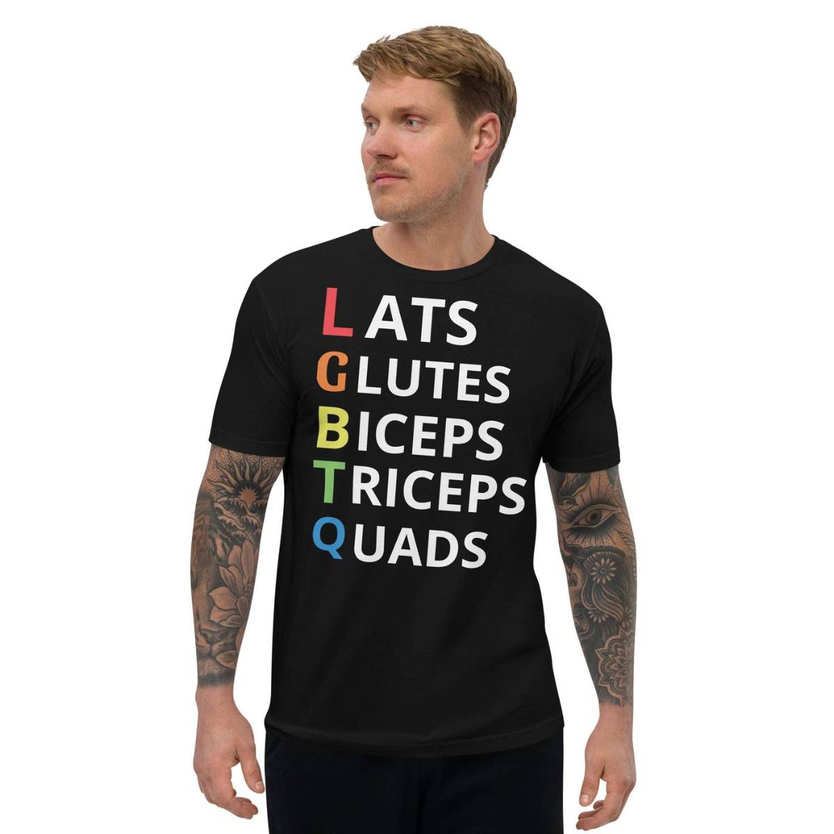 mukkis lgbtq gym tshirt